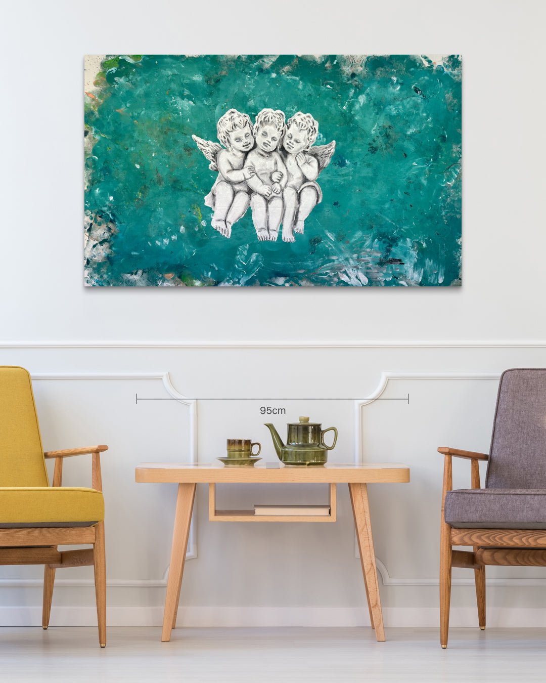 korean art, Each - DOKHBI ARTWORKS Feeldog Painting ARTWORKS dokkaebi dokebi k - art Each size reference 130x80cm - original Korean painting by Feeldog DOKHBI
