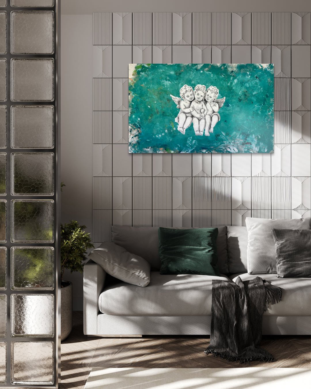korean art, Each - DOKHBI ARTWORKS Feeldog Painting ARTWORKS dokkaebi dokebi k - art Korean contemporary painting Each by Feeldog, interior wall art decor DOKHBI