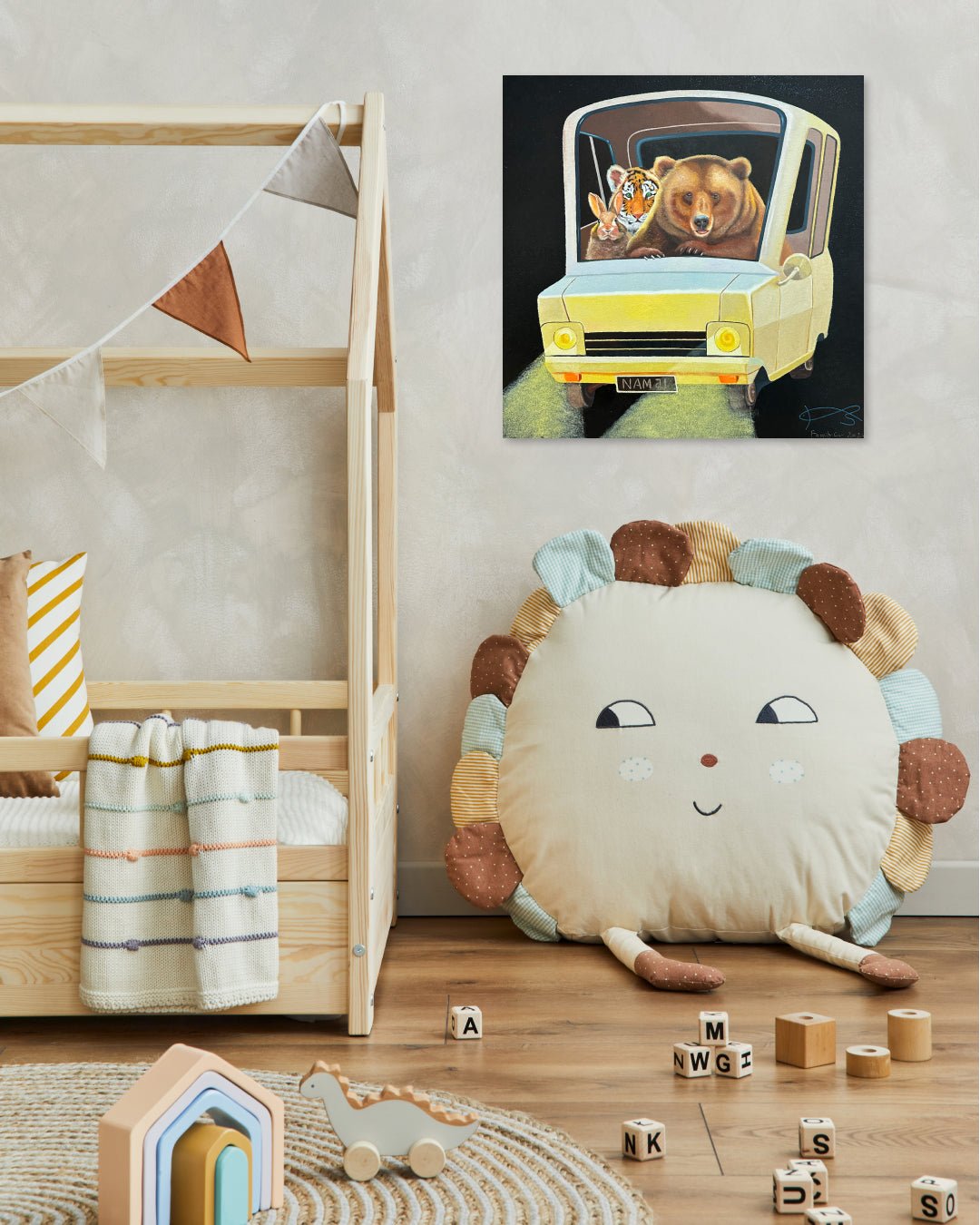 korean art, Family car - DOKHBI ARTWORKS Nam ji hyung Painting