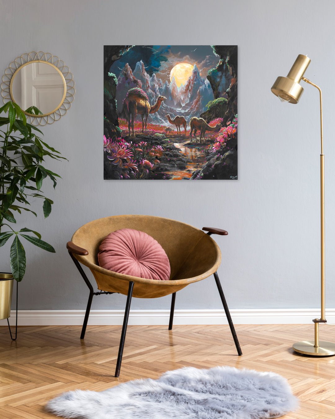 korean art, Family Trip to fantasy land - DOKHBI ARTWORKS Painting Yun Song - A