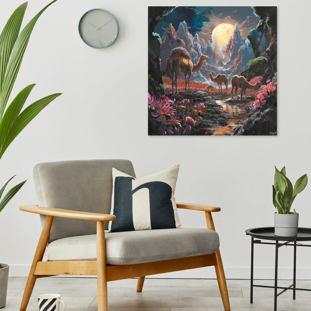 korean art, Family Trip to fantasy land - DOKHBI ARTWORKS Painting Yun Song - A