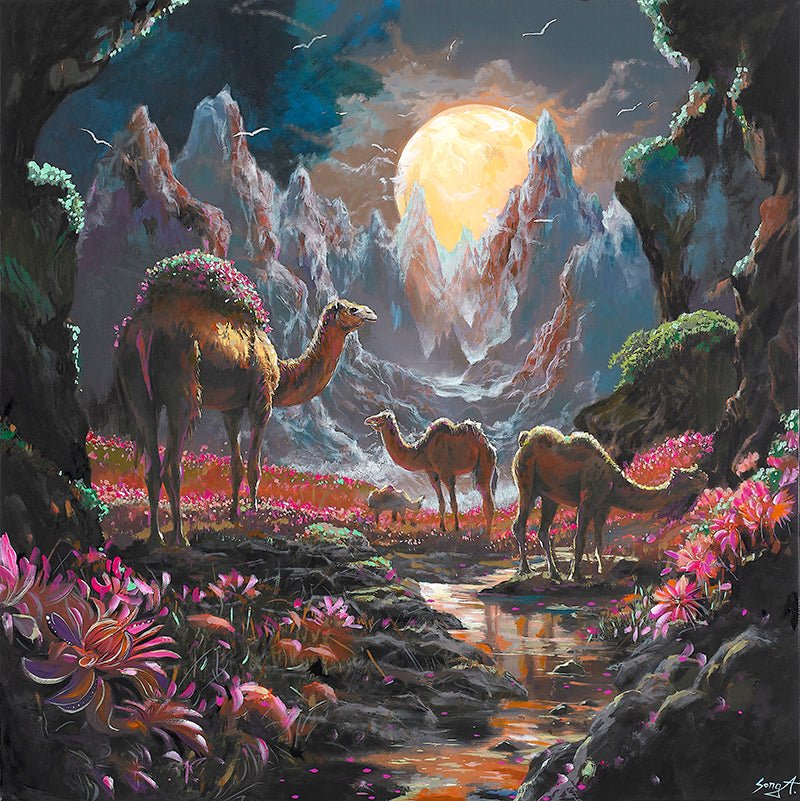 korean art, Family Trip to fantasy land - DOKHBI ARTWORKS Painting Yun Song - A