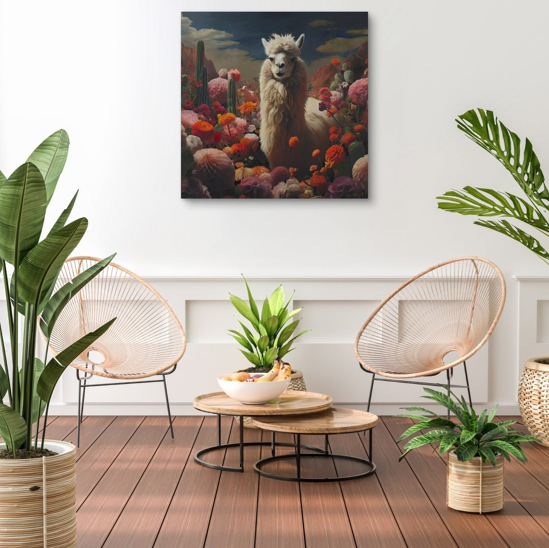 korean art, Fantasy Land of Camel - DOKHBI ARTWORKS Painting Yun Song - A ARTWORKS dokkaebi dokebi k - art Fantasy Land of Camel by Yun Song - A displayed in modern living room, original Korean painting 2024 DOKHBI