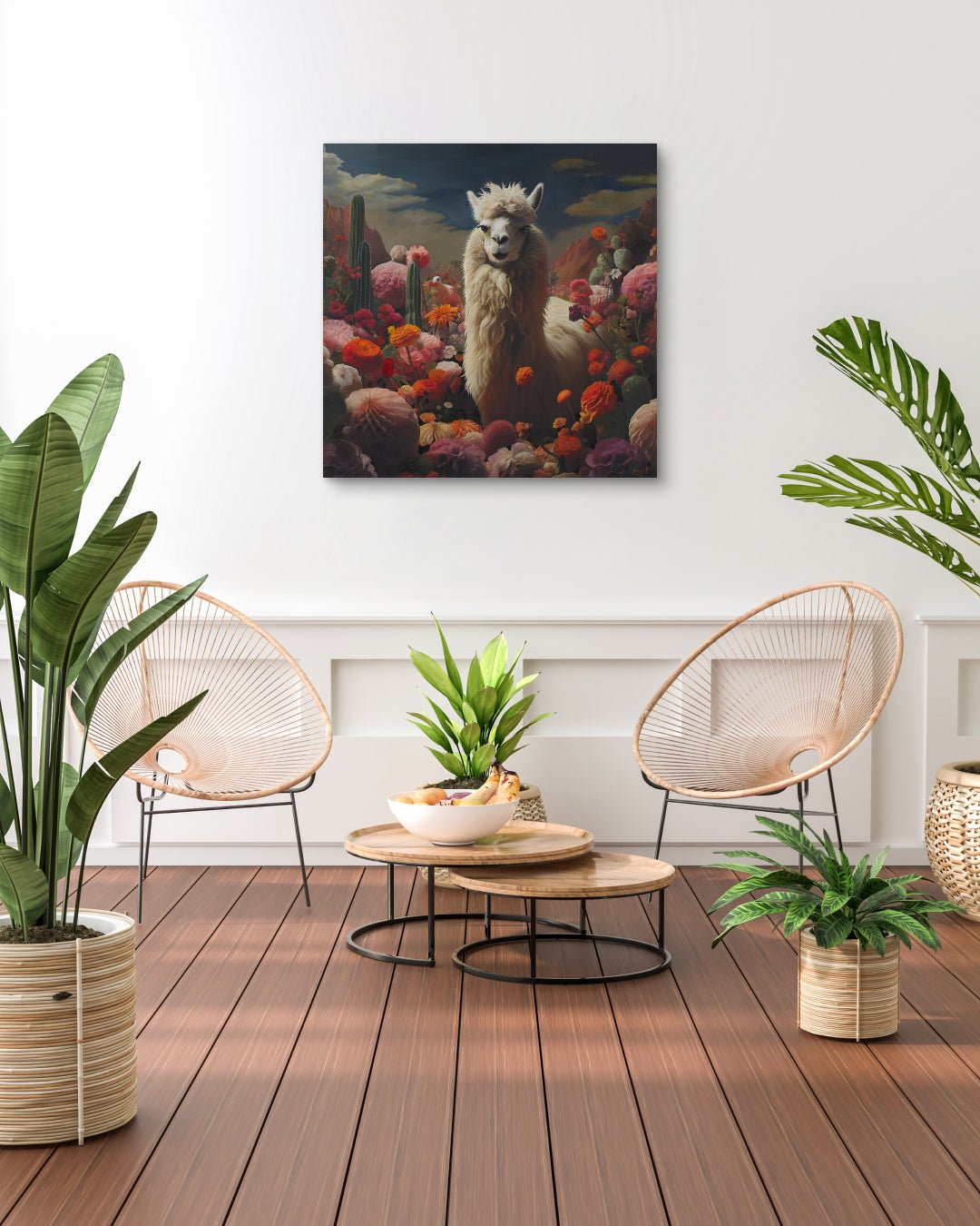 korean art, Fantasy Land of Camel - DOKHBI ARTWORKS Painting Yun Song - A ARTWORKS dokkaebi dokebi k - art Fantasy Land of Camel by Yun Song - A displayed in modern living room, original Korean painting 2024 DOKHBI