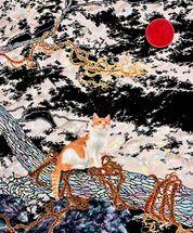 Flow - Bunchae on Jangji 45.5x38cm by Hwui yeon Lee, Korean Contemporary Art 2025