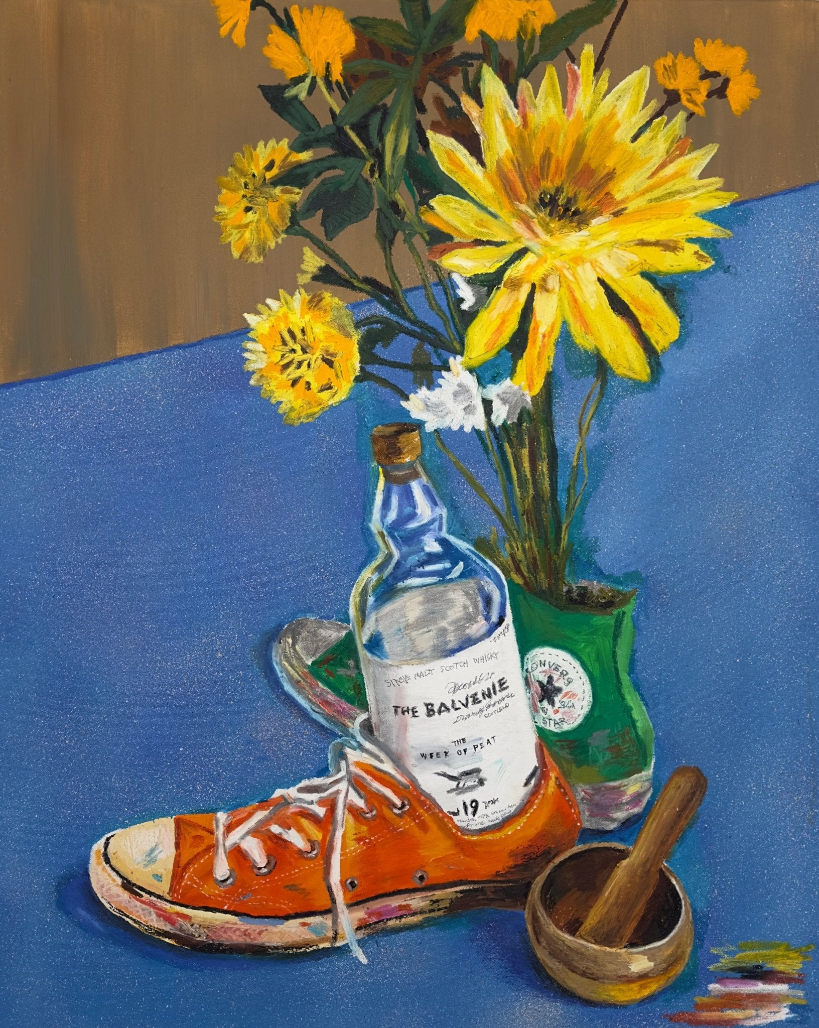 korean art, Flower and Whiskey - DOKHBI ARTWORKS Feeldog Painting