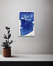 Flowing Peonies II size reference 15x23cm - original Korean ceramic art by CHOI WONSUN