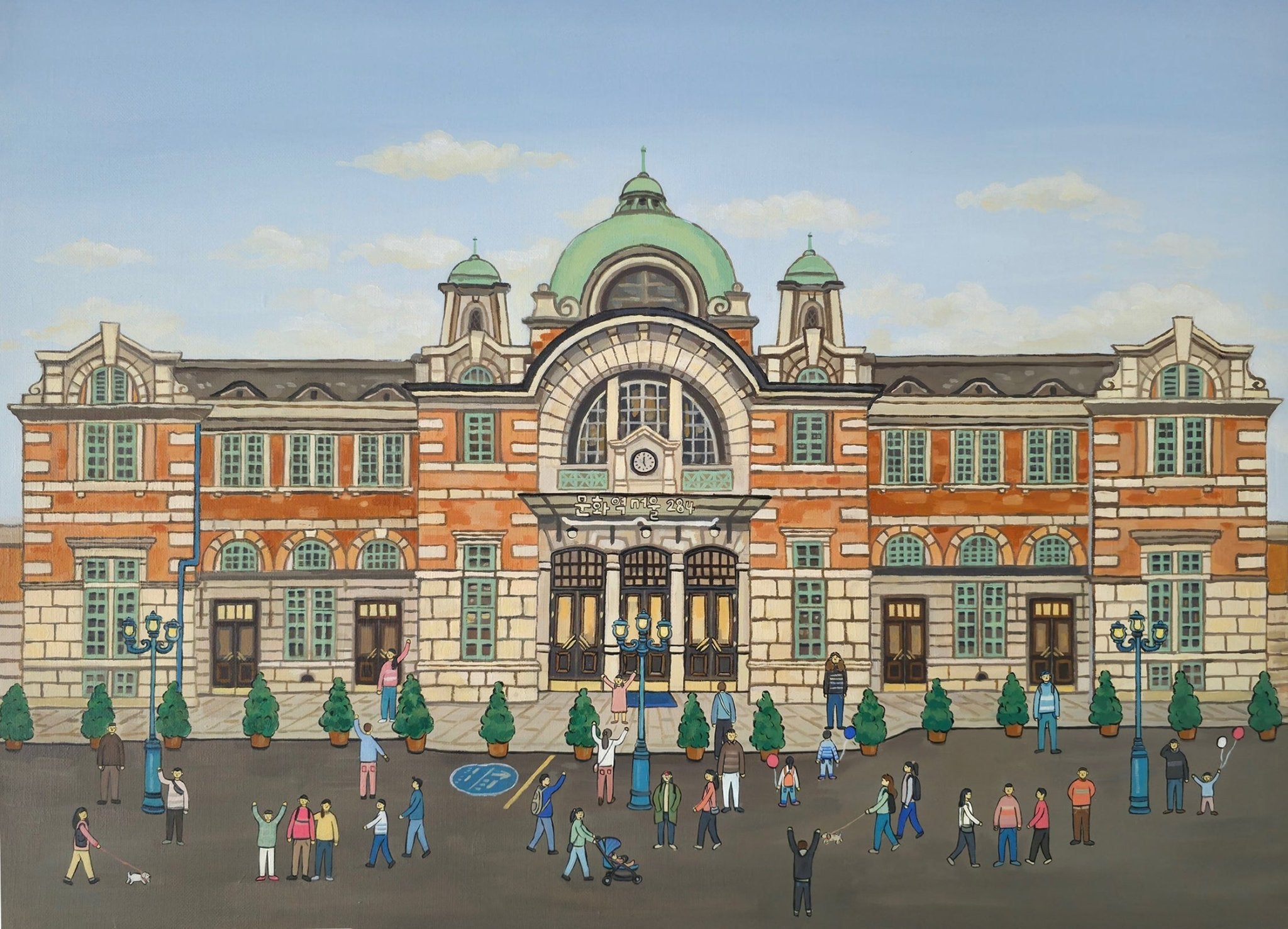 korean art, Former Seoul Station - DOKHBI ARTWORKS KANGZi Painting ARTWORKS dokkaebi dokebi k - art Former Seoul Station DOKHBI