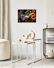 Fortune by Hwui yeon Lee displayed in modern living room, original Korean traditional painting 2025