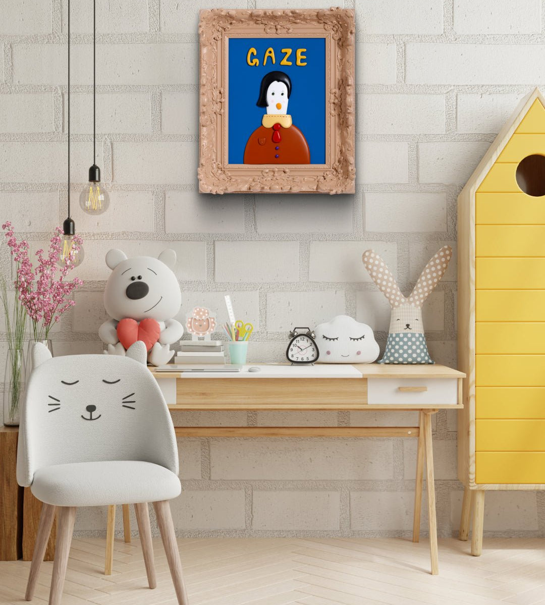 korean art, GAZE - DOKHBI Jung Seyoon Mixed Media Sculptures & Statues