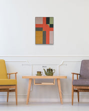 Gift 3 (Orange) size reference 60.6×40.9cm - original Korean Hanji painting by Lee Yu-mi (Haerang) 2023