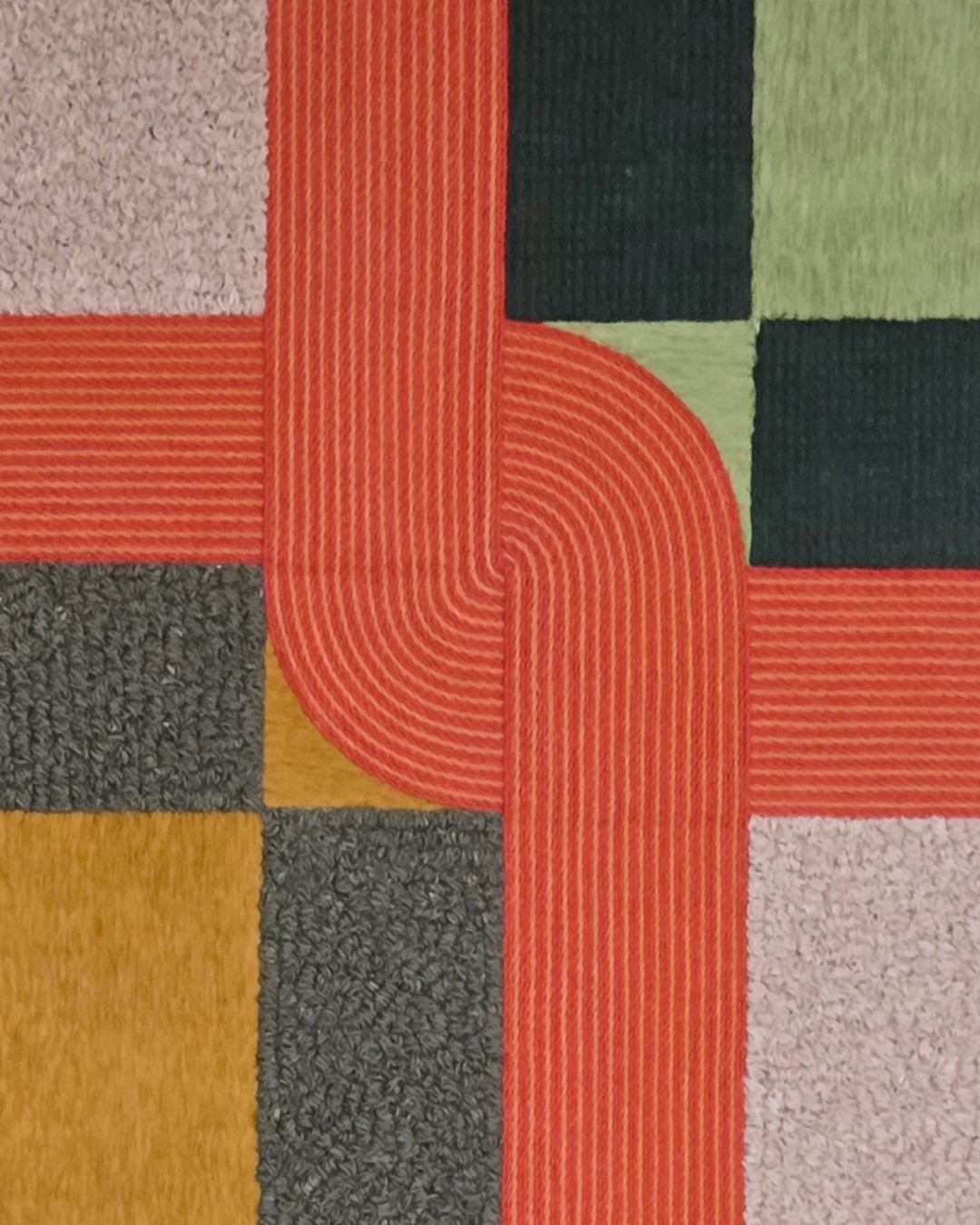 Gift 3 (Orange) close-up detail, Hanji Bimji traditional Korean paper texture by artist Lee Yu-mi (Haerang)