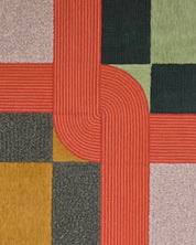 Gift 3 (Orange) close-up detail, Hanji Bimji traditional Korean paper texture by artist Lee Yu-mi (Haerang)