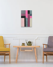 Gift 4 (Pink) size reference 60.6×40.9cm - original Korean Hanji painting by Lee Yu-mi (Haerang) 2023