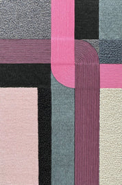 Gift 4 (Pink) - Hanji and Bimji on panel 60.6×40.9cm by Lee Yu-mi (Haerang), Korean Contemporary Art 2023