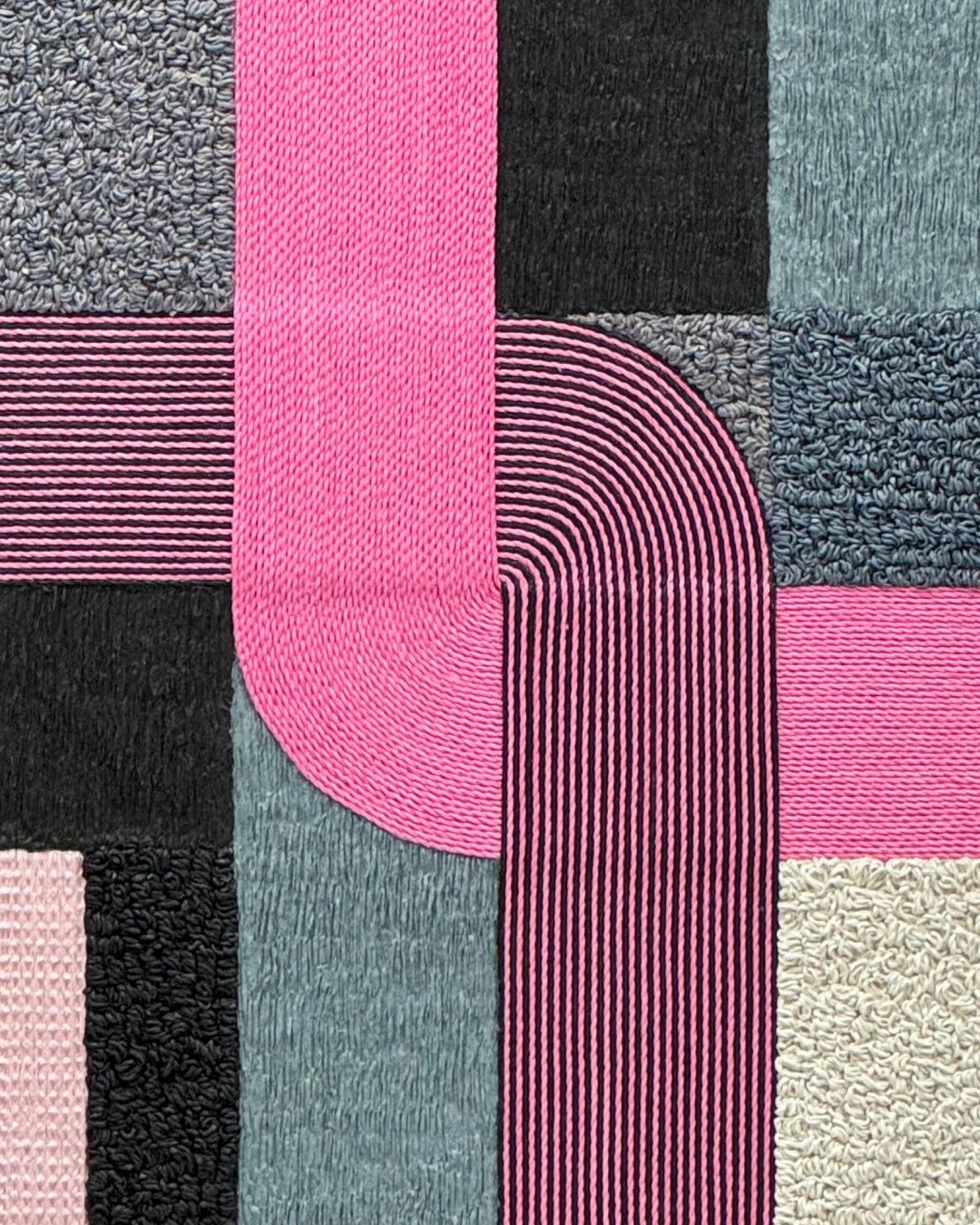 Gift 4 (Pink) close-up detail, Hanji Bimji traditional Korean paper texture by artist Lee Yu-mi (Haerang)