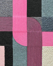 Gift 4 (Pink) close-up detail, Hanji Bimji traditional Korean paper texture by artist Lee Yu-mi (Haerang)