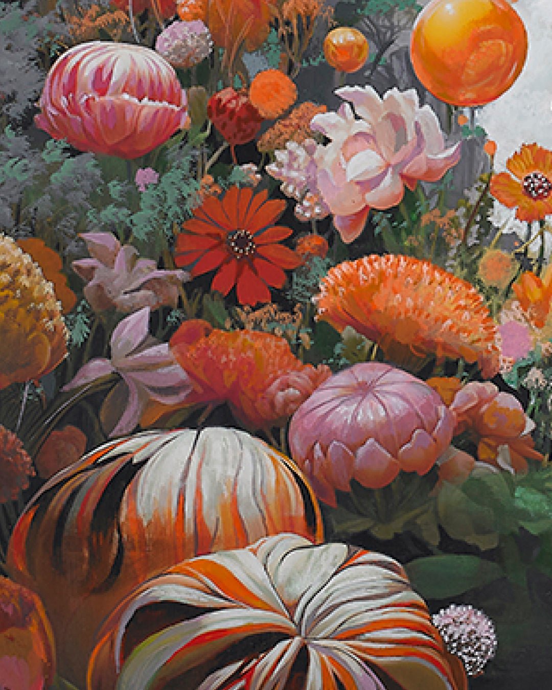 korean art, God of Prosperity - DOKHBI ARTWORKS Painting Yun Song - A ARTWORKS dokkaebi dokebi k - art God of Prosperity surface detail - Acrylic on Canvas by Yun Song - A, Korean fine art 2024 DOKHBI