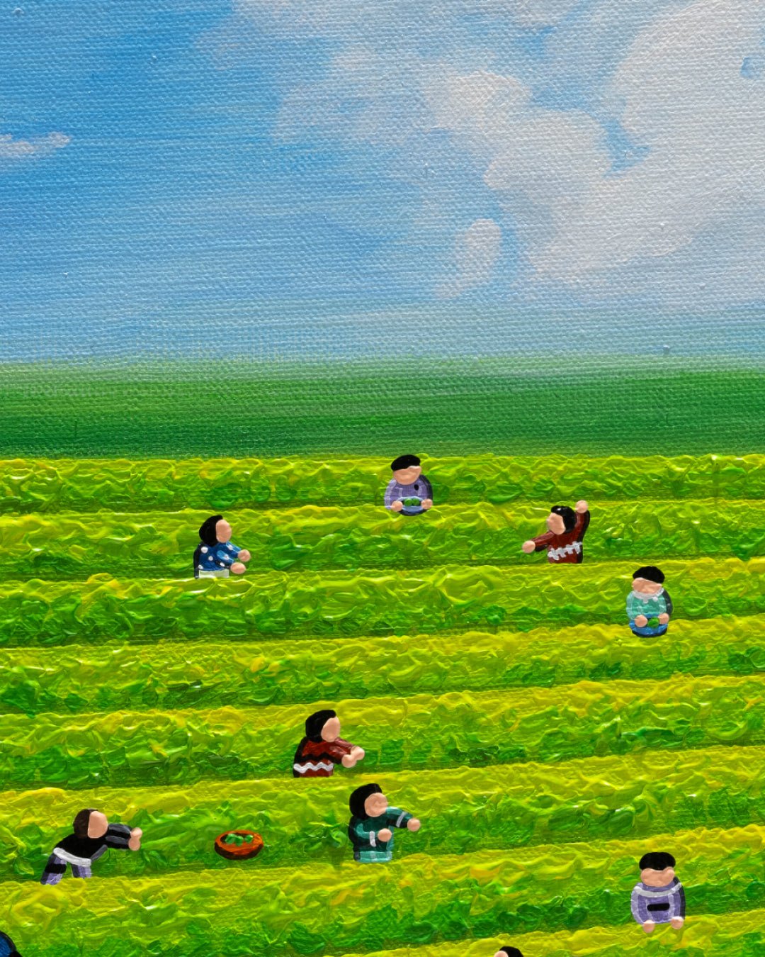 korean art, Green - tea - DOKHBI ARTWORKS Lee Kyoung Hyun Painting