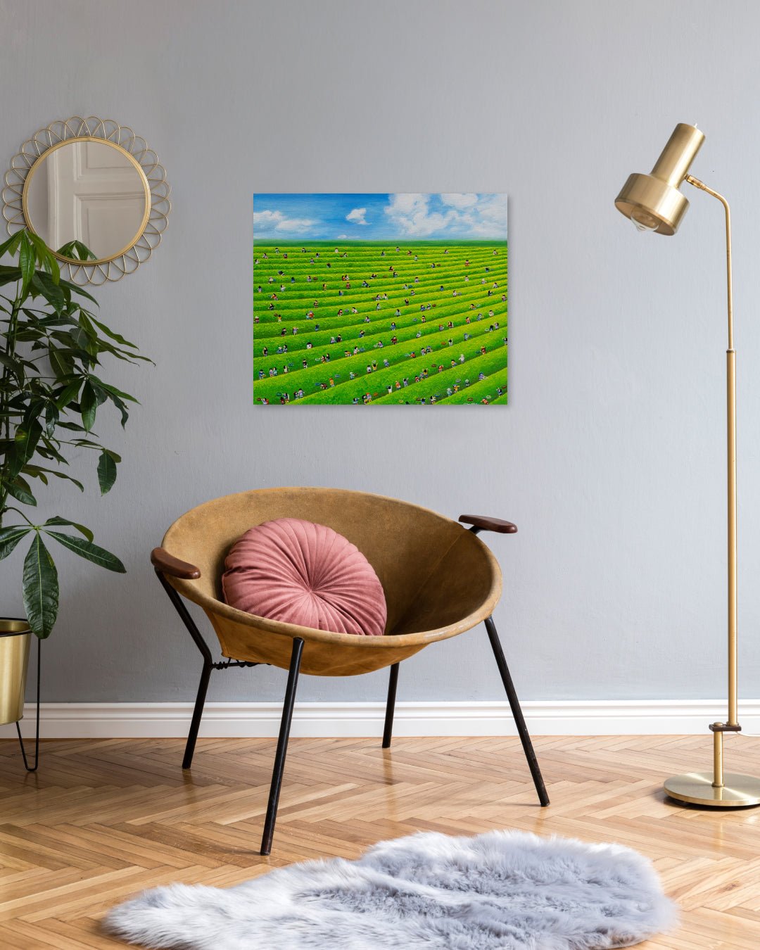 korean art, Green - tea - DOKHBI ARTWORKS Lee Kyoung Hyun Painting