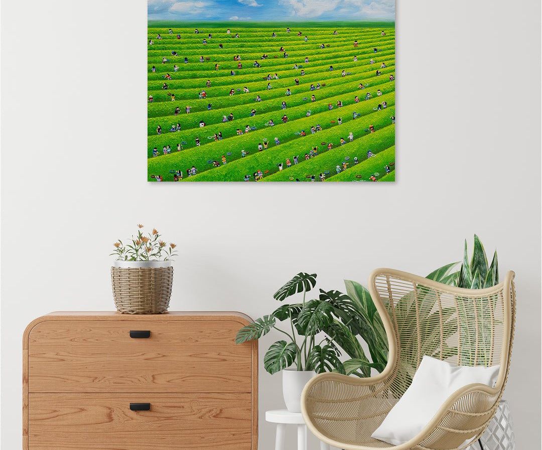 korean art, Green - tea - DOKHBI ARTWORKS Lee Kyoung Hyun Painting