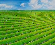 korean art, Green - tea - DOKHBI ARTWORKS Lee Kyoung Hyun Painting