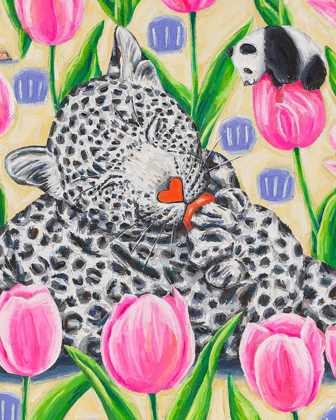 korean art, Grooming Time - DOKHBI Aira Choi ARTWORKS Painting