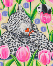 korean art, Grooming Time - DOKHBI Aira Choi ARTWORKS Painting