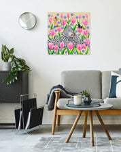 korean art, Grooming Time - DOKHBI Aira Choi ARTWORKS Painting