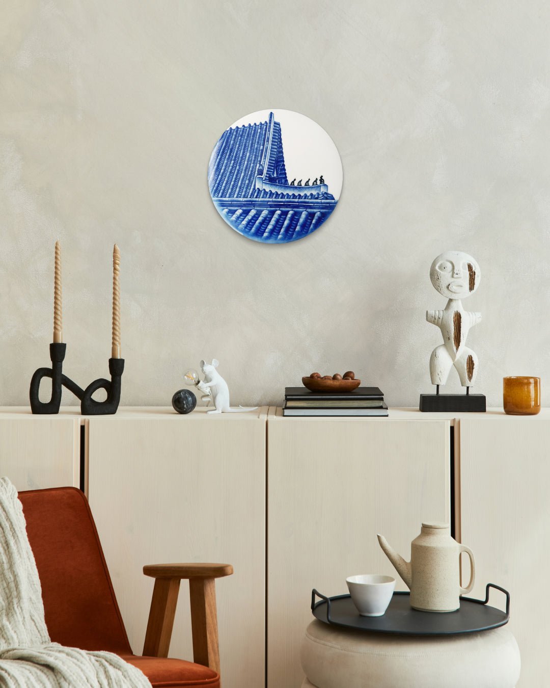 korean art, Gyeongbokgung Palace Roof and Its Guardian Statues VIII - DOKHBI ARTWORKS CHOI WONSUN Mixed Media ARTWORKS dokkaebi dokebi k - art Gyeongbokgung Palace Roof and Its Guardian Statues VIII DOKHBI