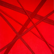 HOPE 1 - fabric compound, knitting, cotton linen 37.9x37.9cm by KELLEY KIM, Korean Contemporary Textile Art 2023