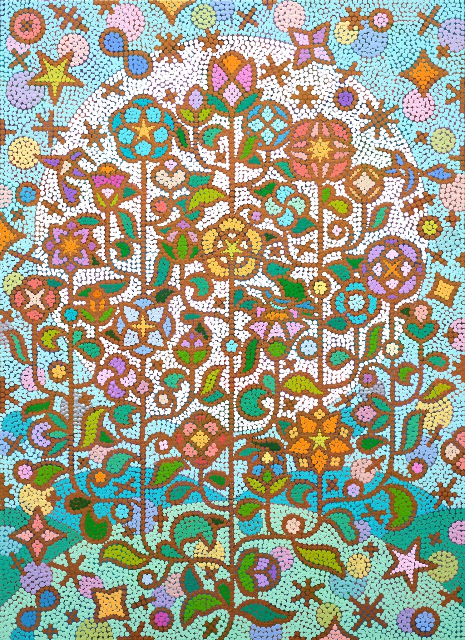 korean art, Humming garden 20-4 - DOKHBI ARTWORKS Kim young-jin Painting