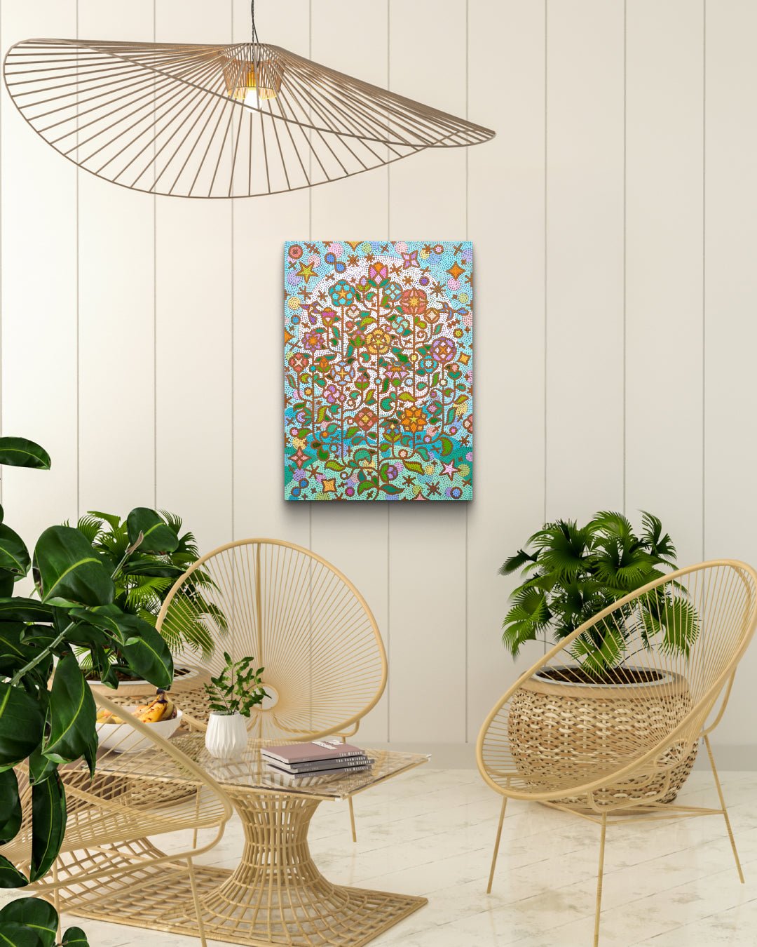 korean art, Humming garden 20-4 - DOKHBI ARTWORKS Kim young-jin Painting