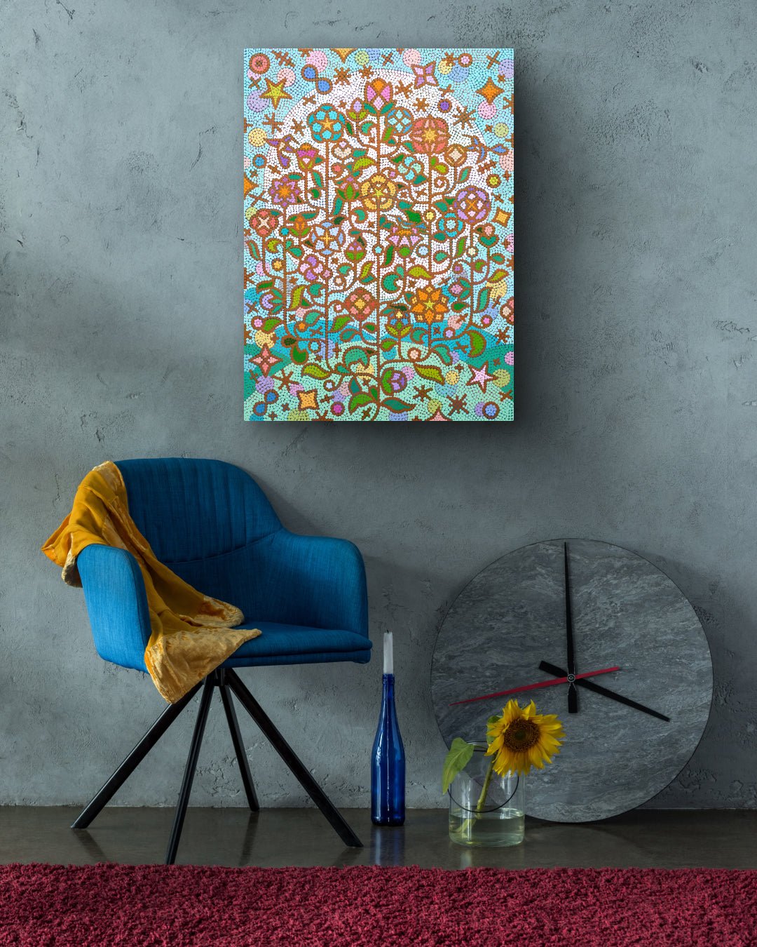 korean art, Humming garden 20-4 - DOKHBI ARTWORKS Kim young-jin Painting