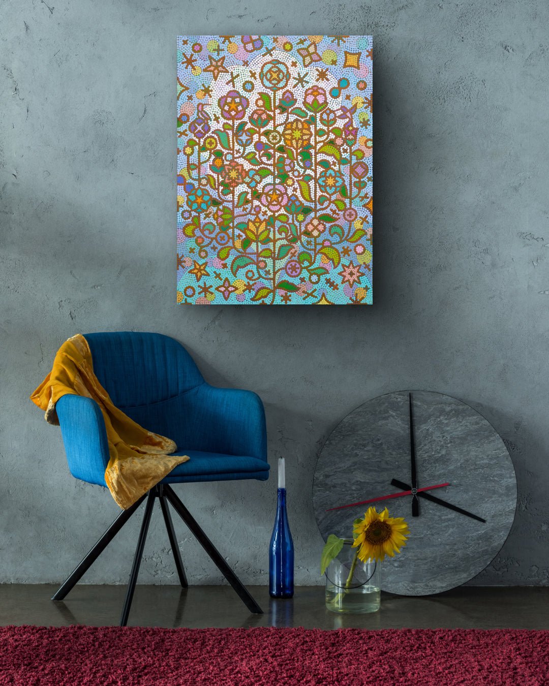 korean art, Humming garden 20-5 - DOKHBI ARTWORKS Kim young-jin Painting