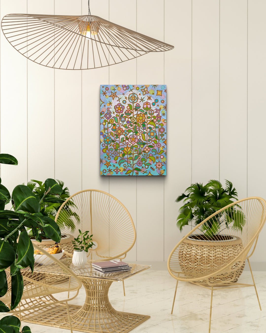 korean art, Humming garden 20-5 - DOKHBI ARTWORKS Kim young-jin Painting