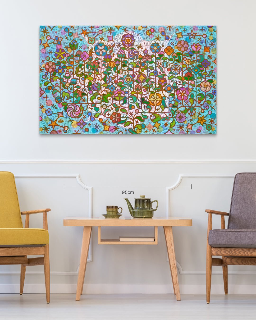 korean art, Humming garden 60 - 2 - DOKHBI ARTWORKS Kim young - jin Painting ARTWORKS dokkaebi dokebi k - art Humming garden 60 - 2 DOKHBI