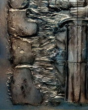 I am, Because Who I am (Knight) surface detail - Acrylic Resin on Canvas by Luka Kim, Korean fine art 2024