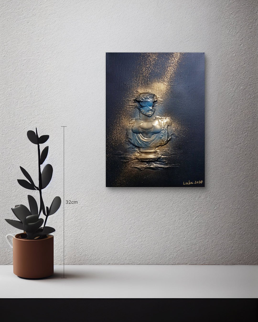 I am, Because Who I am (Man) size reference 33.4x24.2cm - original Korean painting by Luka Kim