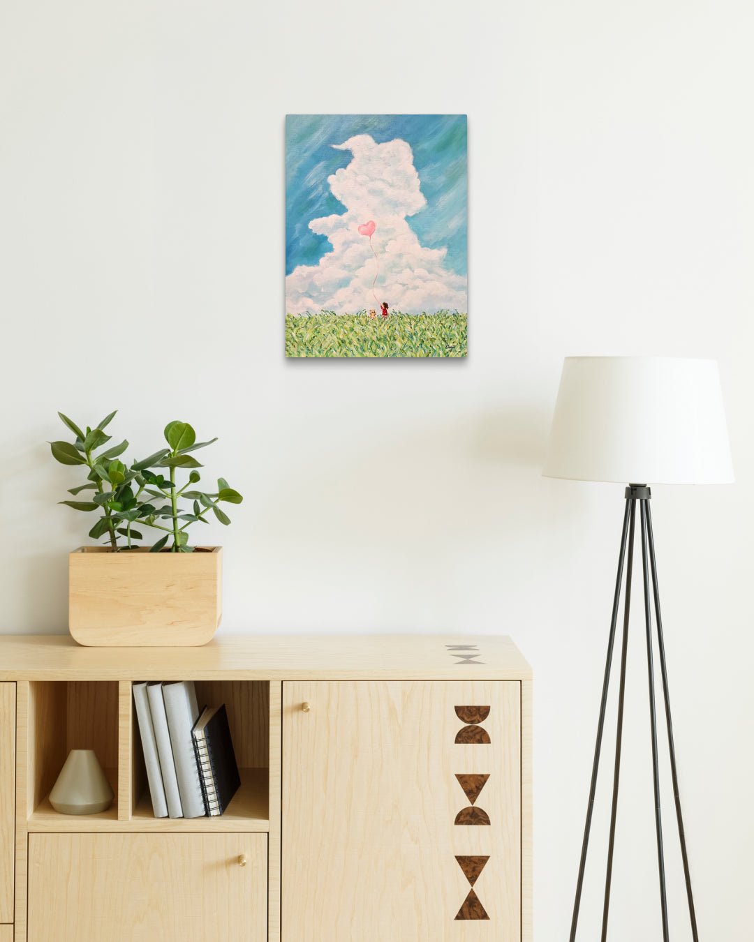 korean art, I know you’re always near 2 - DOKHBI $1000 ARTWORKS Mint ARTWORKS dokkaebi dokebi k - art Korean contemporary painting I know you're always near 2 by Mint, interior wall art decor DOKHBI