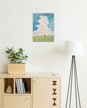 korean art, I know you’re always near 2 - DOKHBI $1000 ARTWORKS Mint ARTWORKS dokkaebi dokebi k - art Korean contemporary painting I know you're always near 2 by Mint, interior wall art decor DOKHBI
