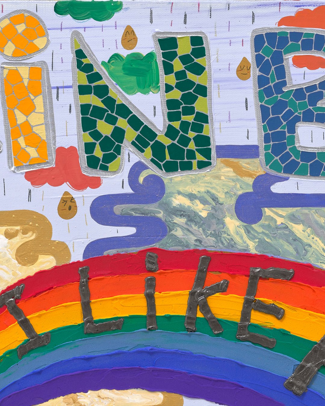 korean art, I Like Rainy Days - DOKHBI ARTWORKS Leeseo Noh Mixed Media