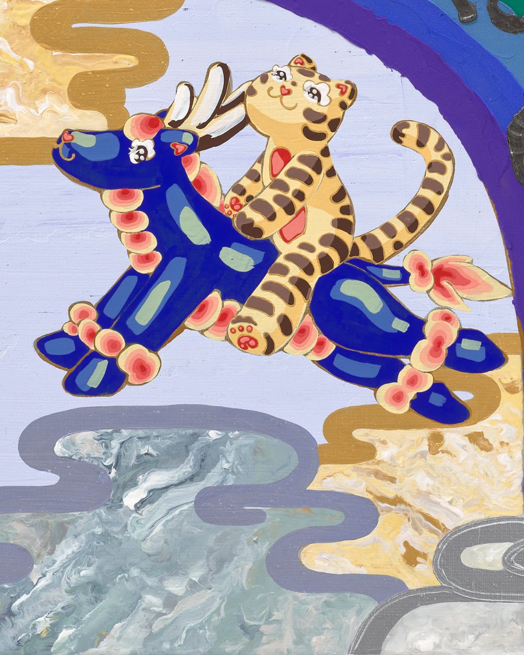 korean art, I Like Rainy Days - DOKHBI ARTWORKS Leeseo Noh Mixed Media