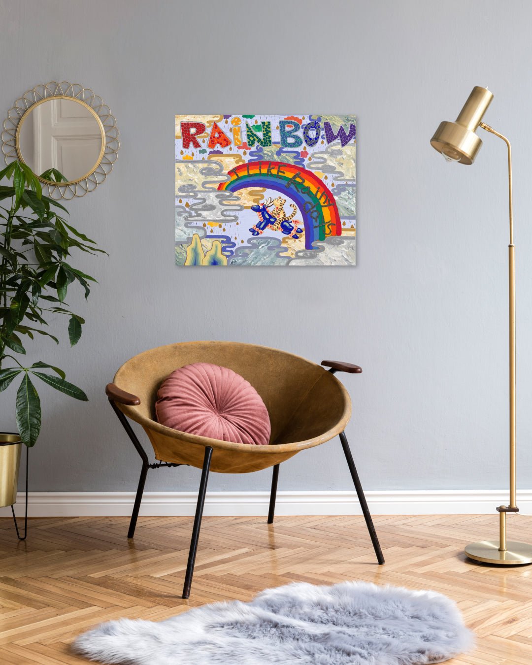 korean art, I Like Rainy Days - DOKHBI ARTWORKS Leeseo Noh Mixed Media