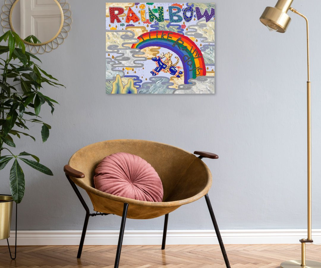 korean art, I Like Rainy Days - DOKHBI ARTWORKS Leeseo Noh Mixed Media