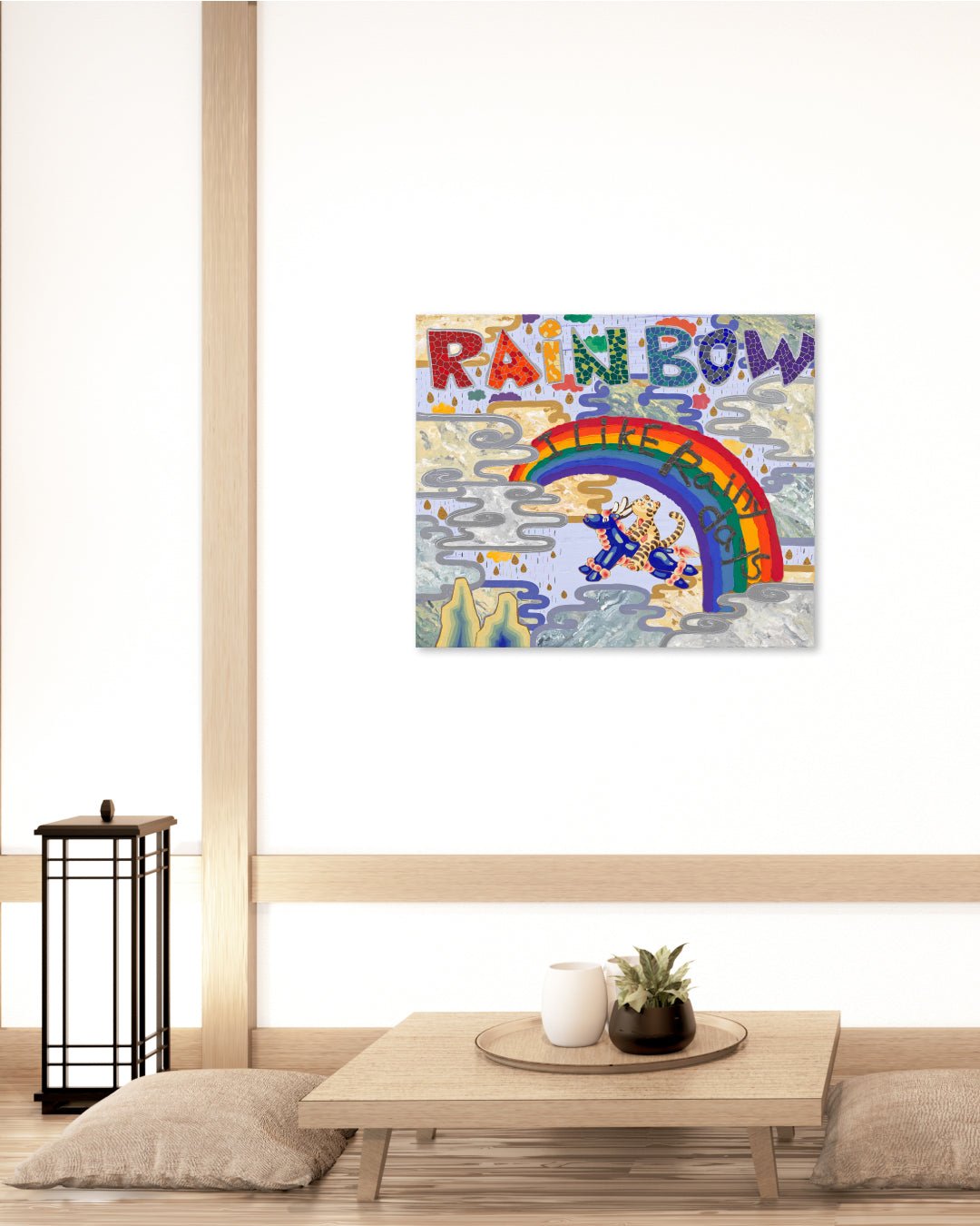 korean art, I Like Rainy Days - DOKHBI ARTWORKS Leeseo Noh Mixed Media