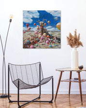 korean art, Ice Cream Party - DOKHBI ARTWORKS Painting Yun Song - A