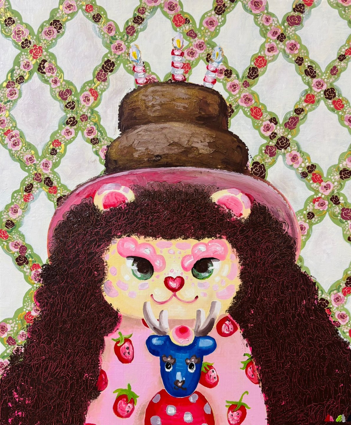 korean art, i'm your strawberry cake - DOKHBI $1000 ARTWORKS Leeseo Noh