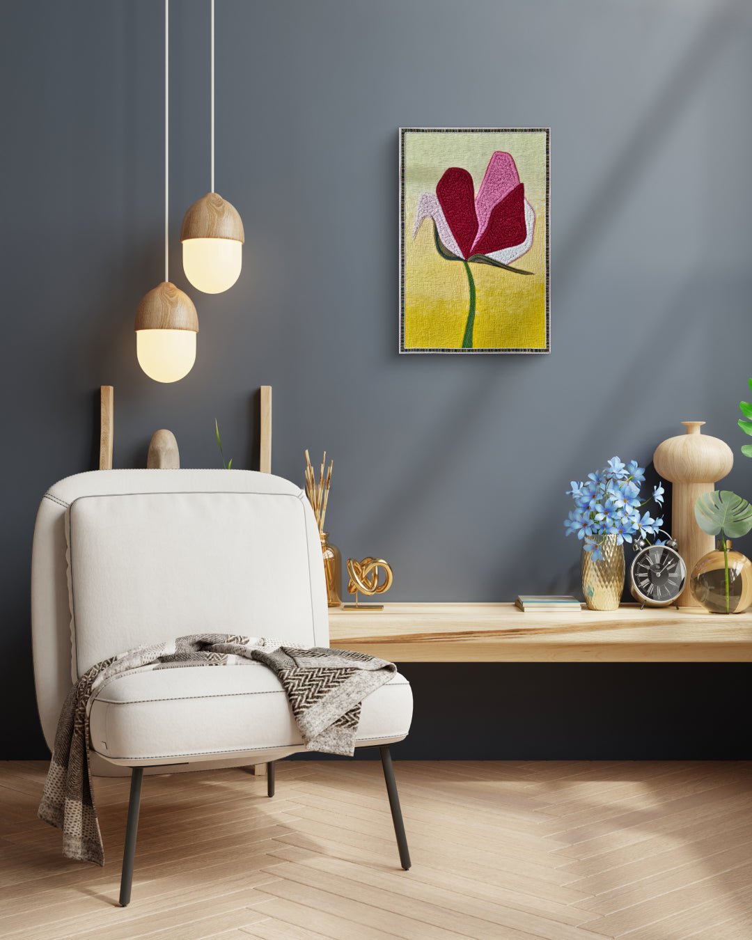 korean art, Imaginary Flower 001 (Yellow) - DOKHBI $1000 ARTWORKS Lee Yu-mi (Haerang)