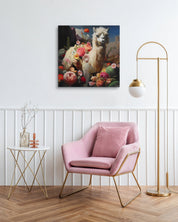 korean art, In My Secret Garden - DOKHBI ARTWORKS Painting Yun Song - A ARTWORKS dokkaebi dokebi k - art In My Secret Garden by Yun Song - A displayed in modern living room, original Korean painting 2024 DOKHBI